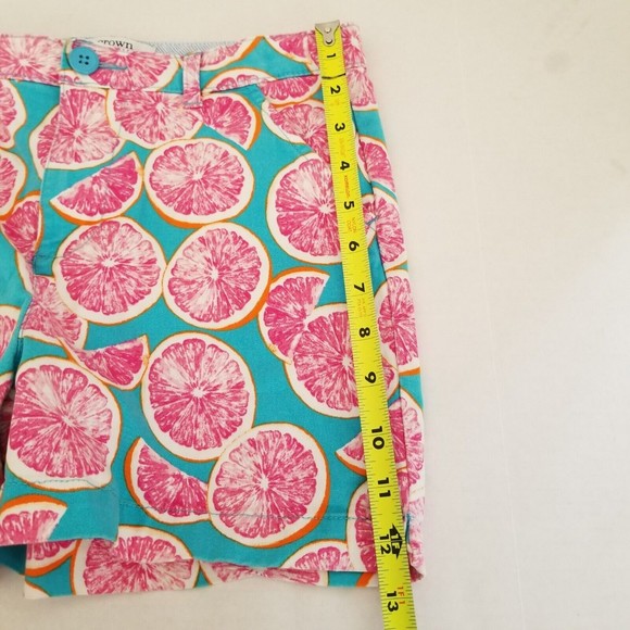 Crown & Ivy Shorts Girls 16 Pink White Print Adjustable Waist Pockets - Picture 9 of 11